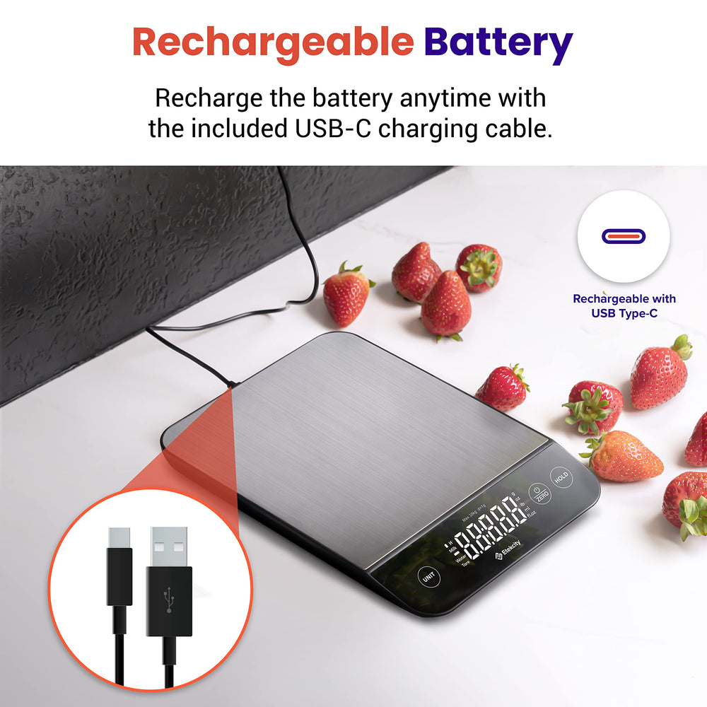 Etekcity puerto USB-C visible para recarga rápida y conveniente