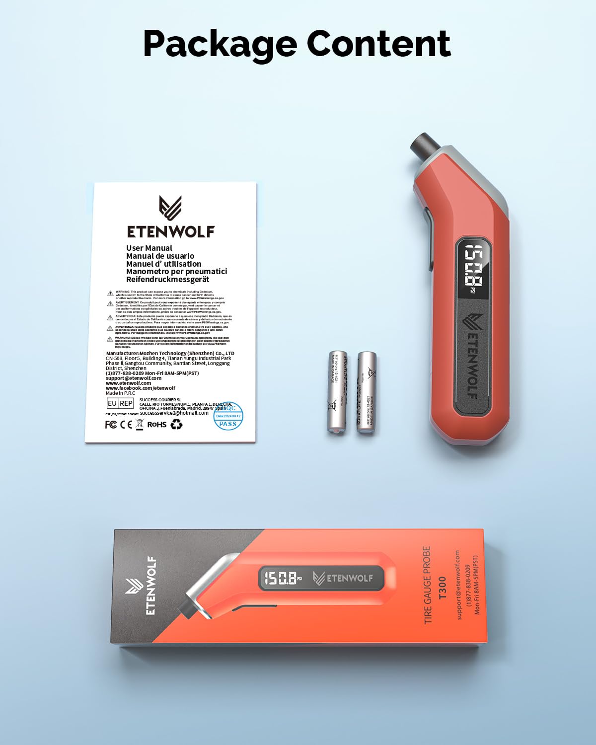 ETENWOLF pack de 2 empacado listos para almacenamiento o taller