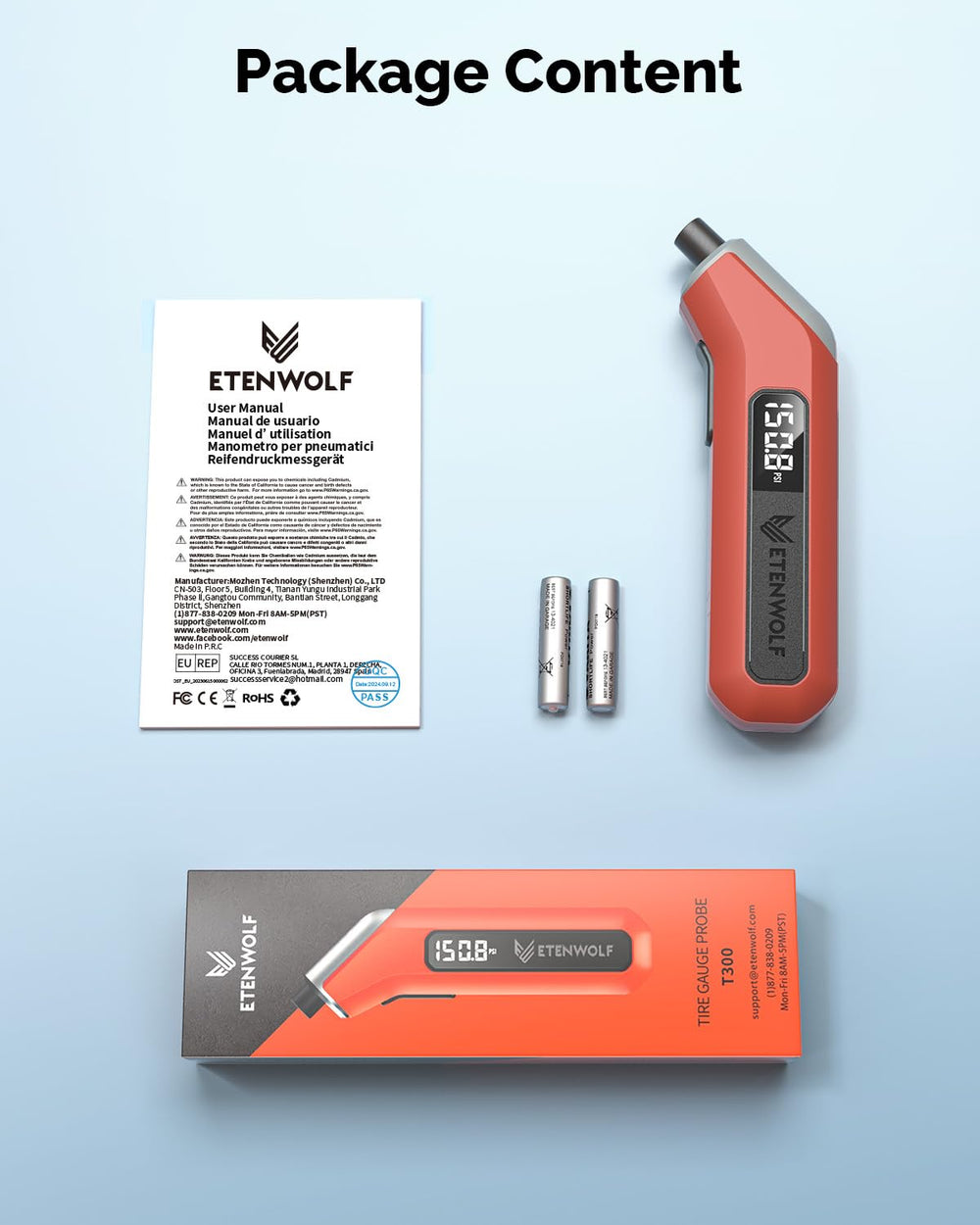 ETENWOLF pack de 2 empacado listos para almacenamiento o taller