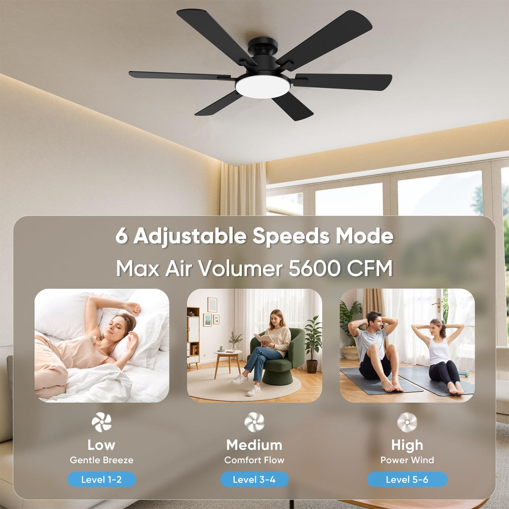 Eterfun ventilador comparación de tamaño con muebles para referencia visual