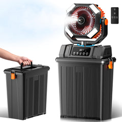 Etholzon vista frontal del ventilador nebulizador mostrando diseño resistente y portabilidad