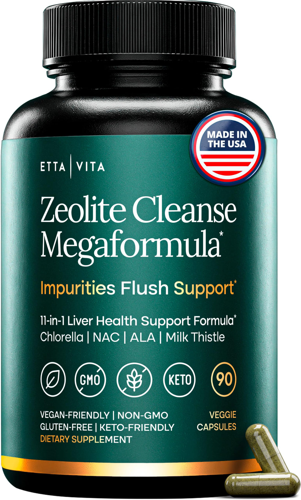 Etta Vita envase frontal mostrando la caja y cantidad 90 cápsulas, claridad de producto