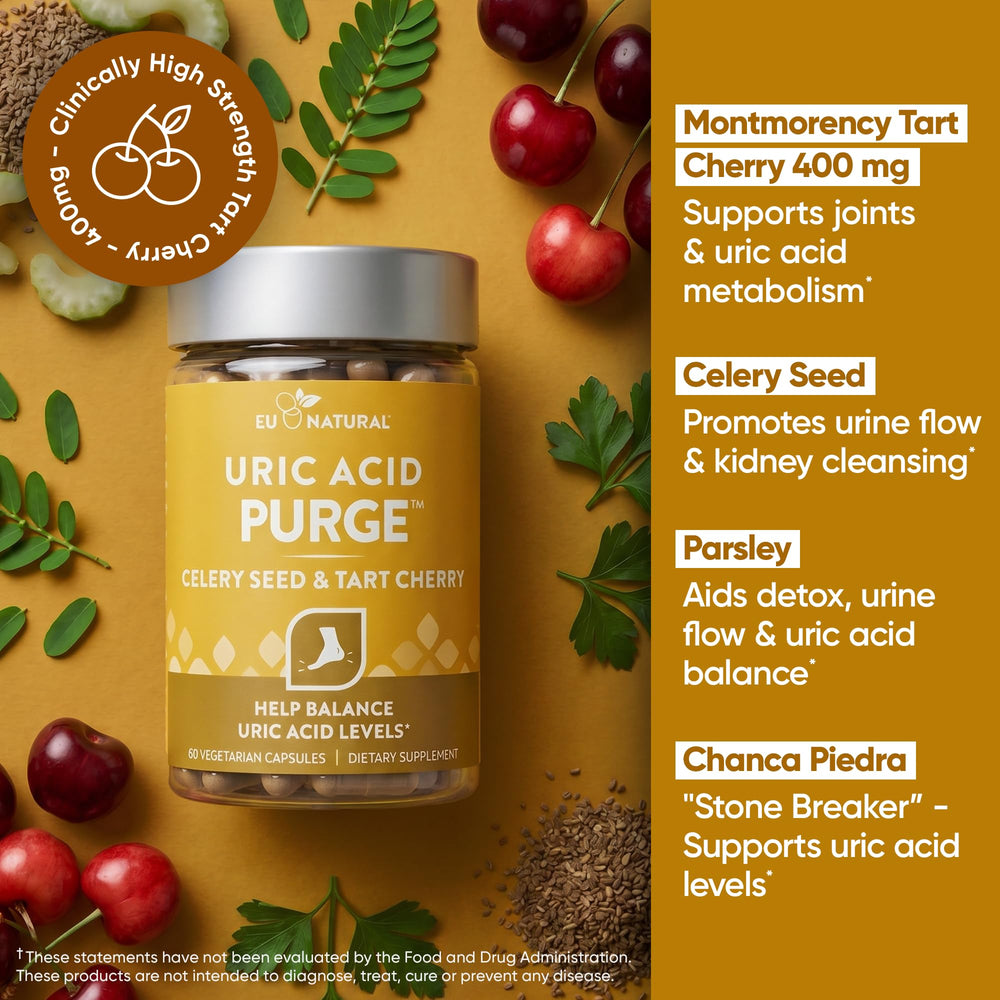 Eu Natural etiqueta destacando ingredientes clave y calidad cGMP