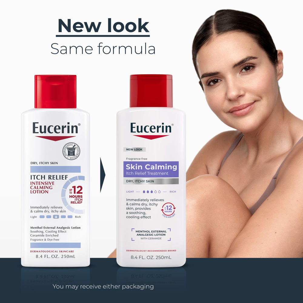 Eucerin textura de la loción no grasa, se absorbe y suaviza la piel