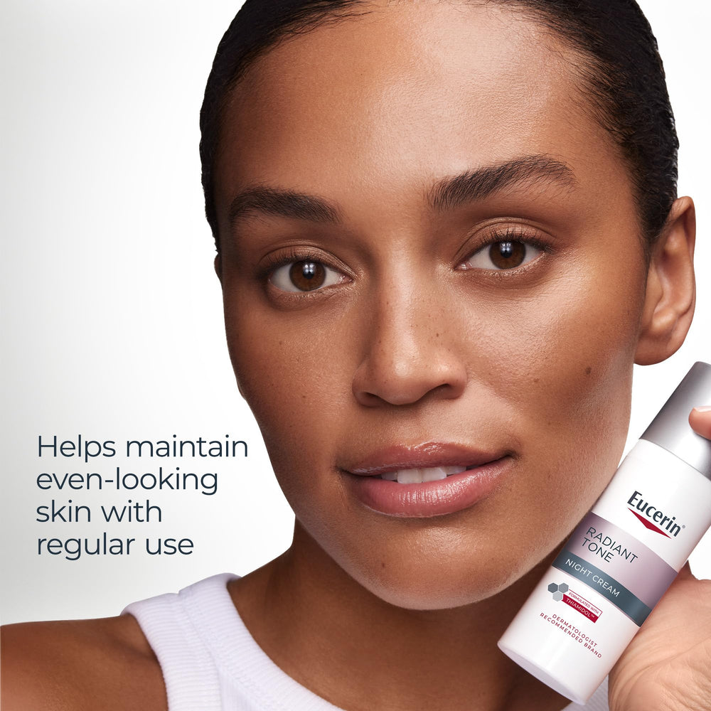 Eucerin ilustración antes y después orientativa de reducción de manchas