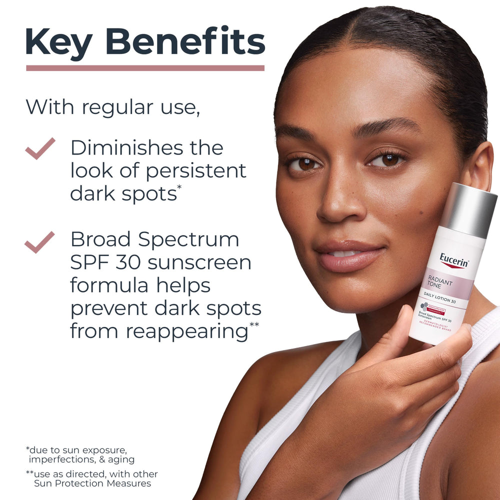 Eucerin botella de 1.7 fl oz en detalle, fácil de sostener y aplicar