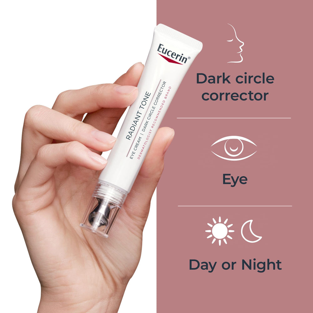 Eucerin embalaje con etiqueta visible de Thiamidol e ingredientes