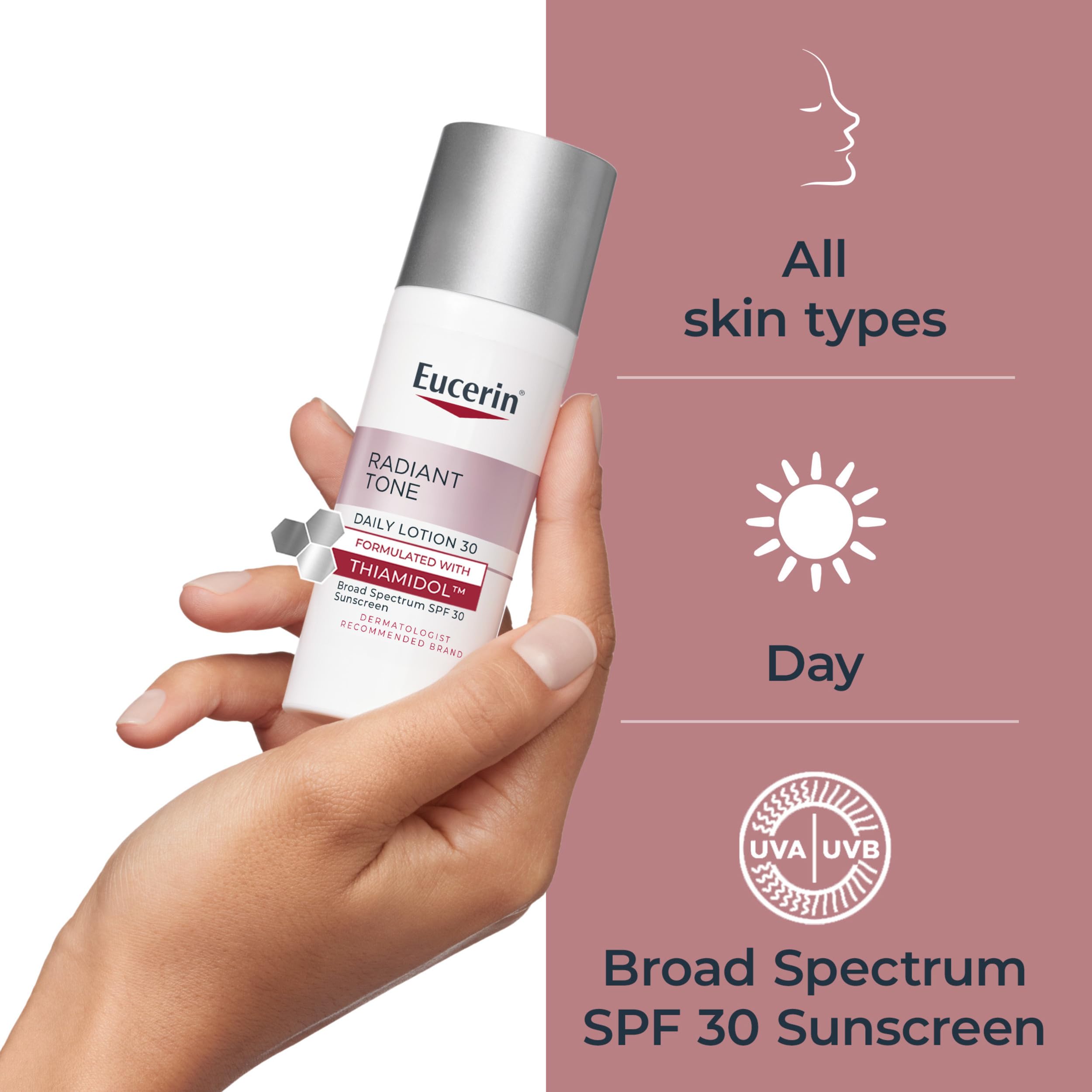 Eucerin primer plano de Thiamidol resaltando acción despigmentante