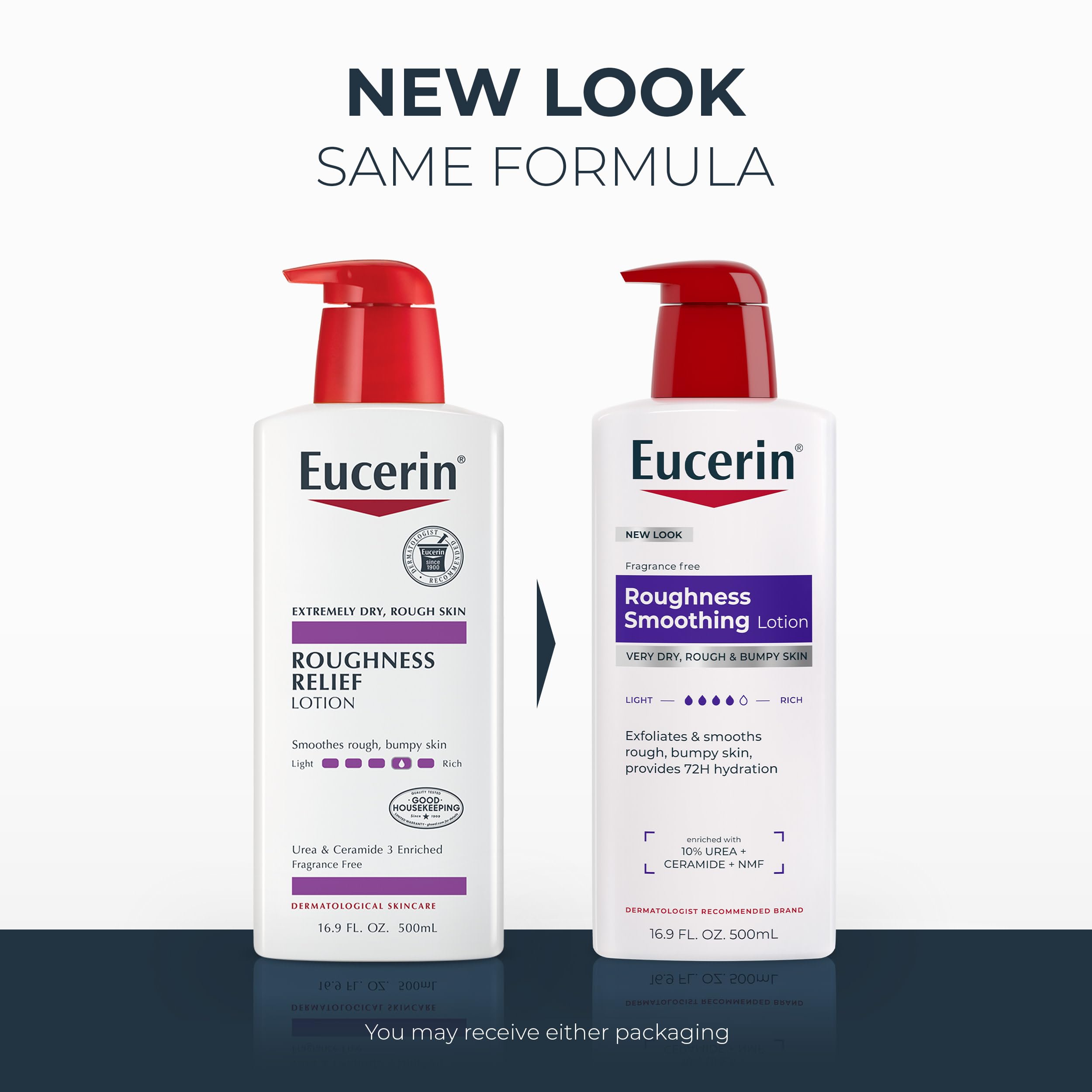 Eucerin detalle de textura cremosa y rápida absorción para hidratación