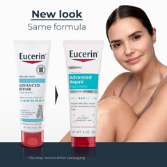 Eucerin textura cremosa detallada, absorción rápida y no grasa