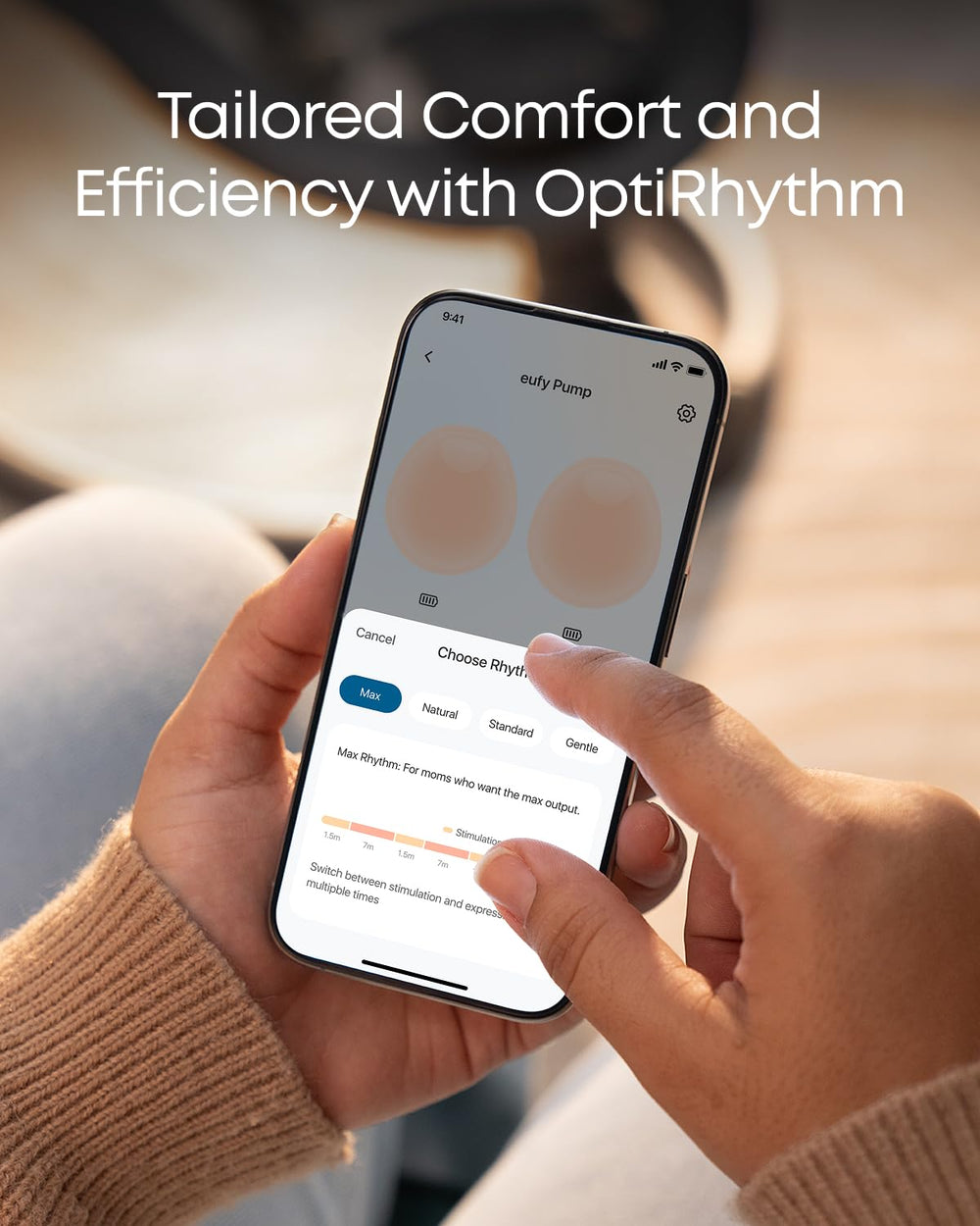 eufy Security comparación de tamaño con botella, tamaño compacto viajero