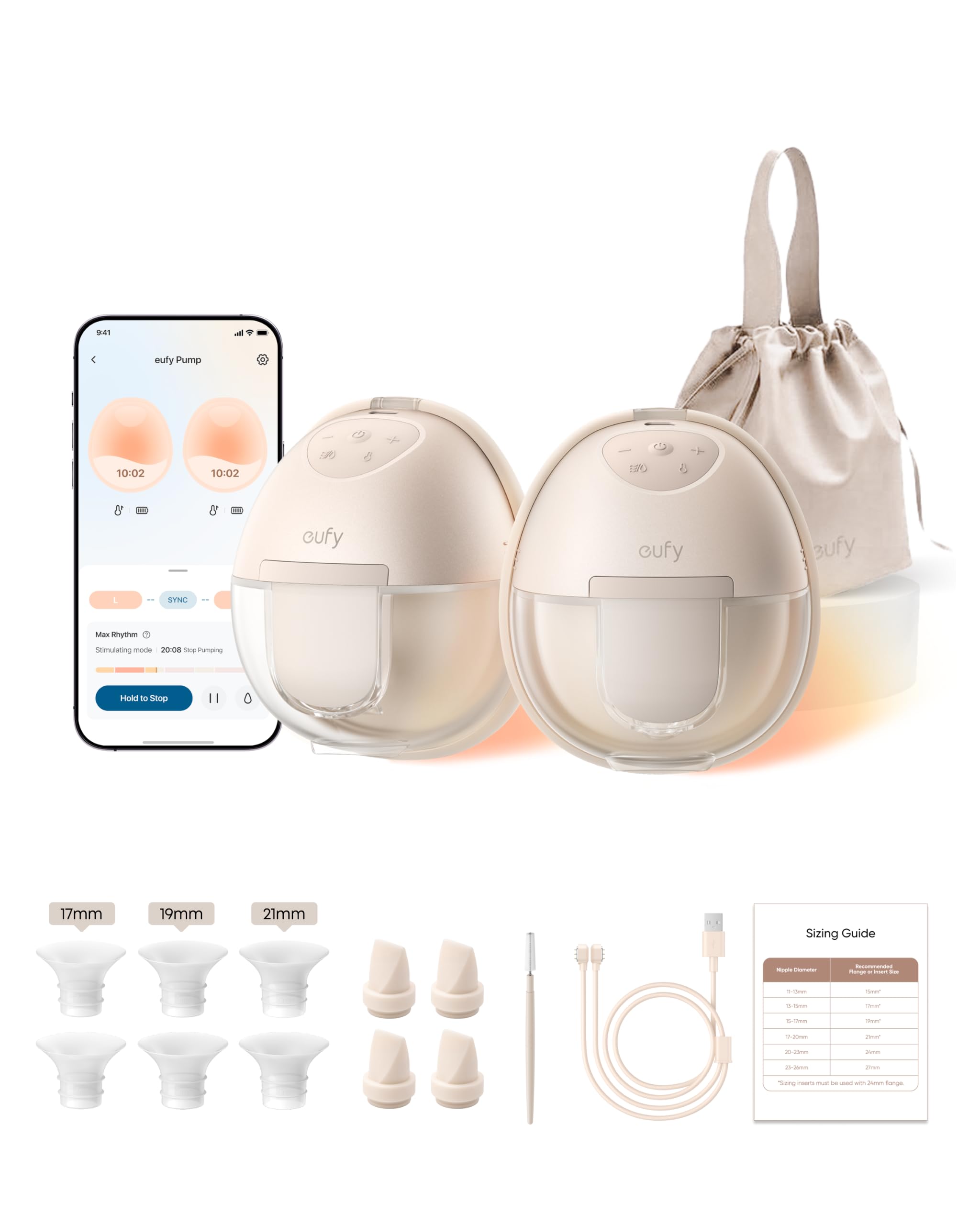eufy Security frontal en sujetador mostrando discreción y comodidad