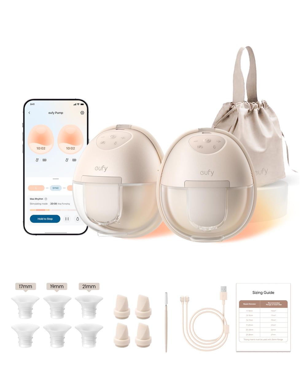 eufy Security frontal en sujetador mostrando discreción y comodidad
