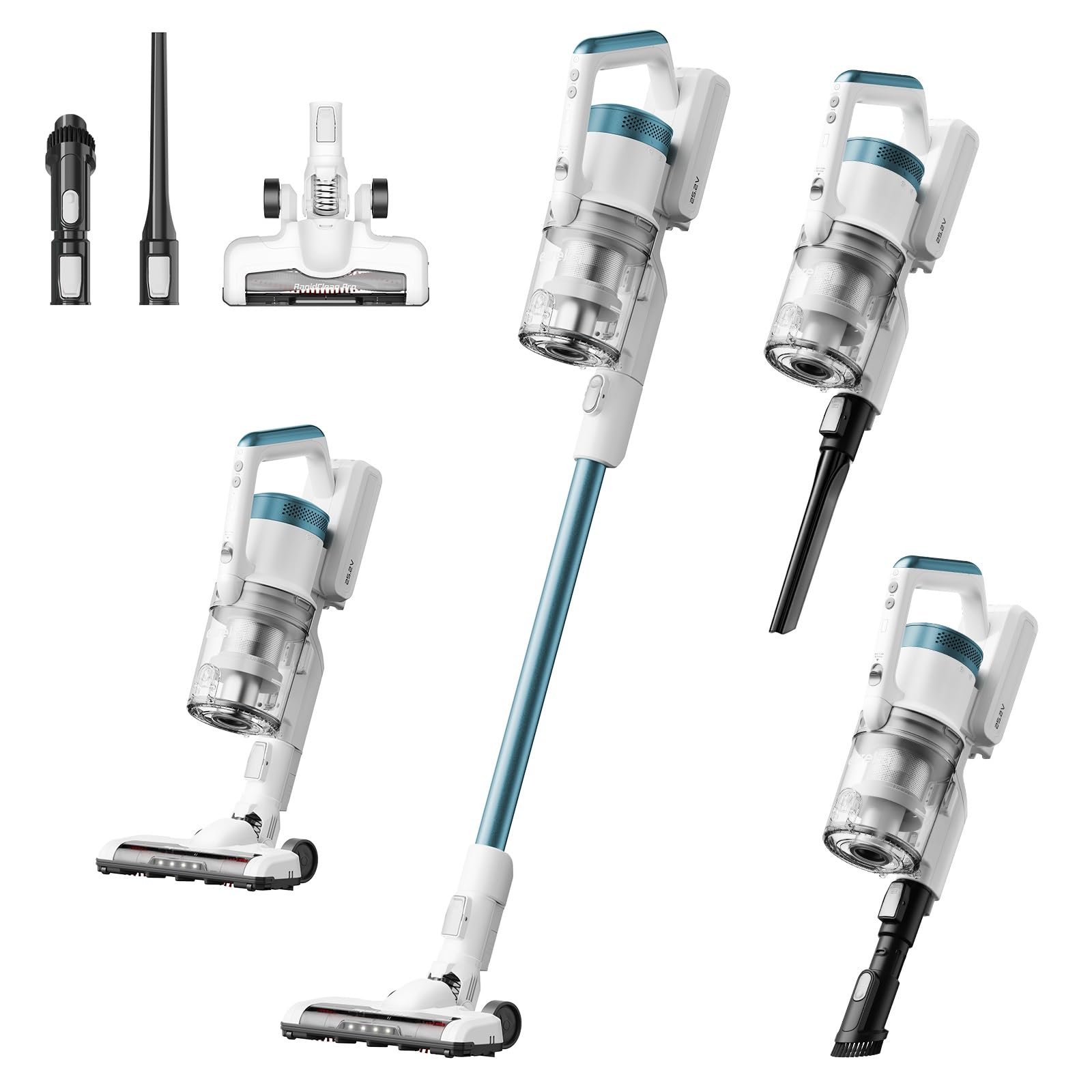 Eureka RapidClean Pro vista frontal mostrando diseño compacto y potencia