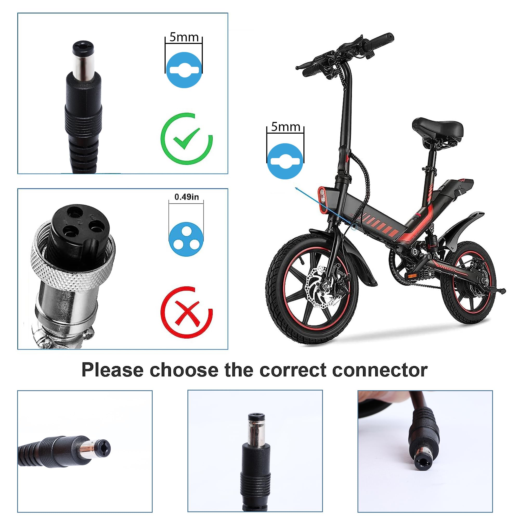 EVAPLUS cargador conectado a una e-bike para recarga rápida
