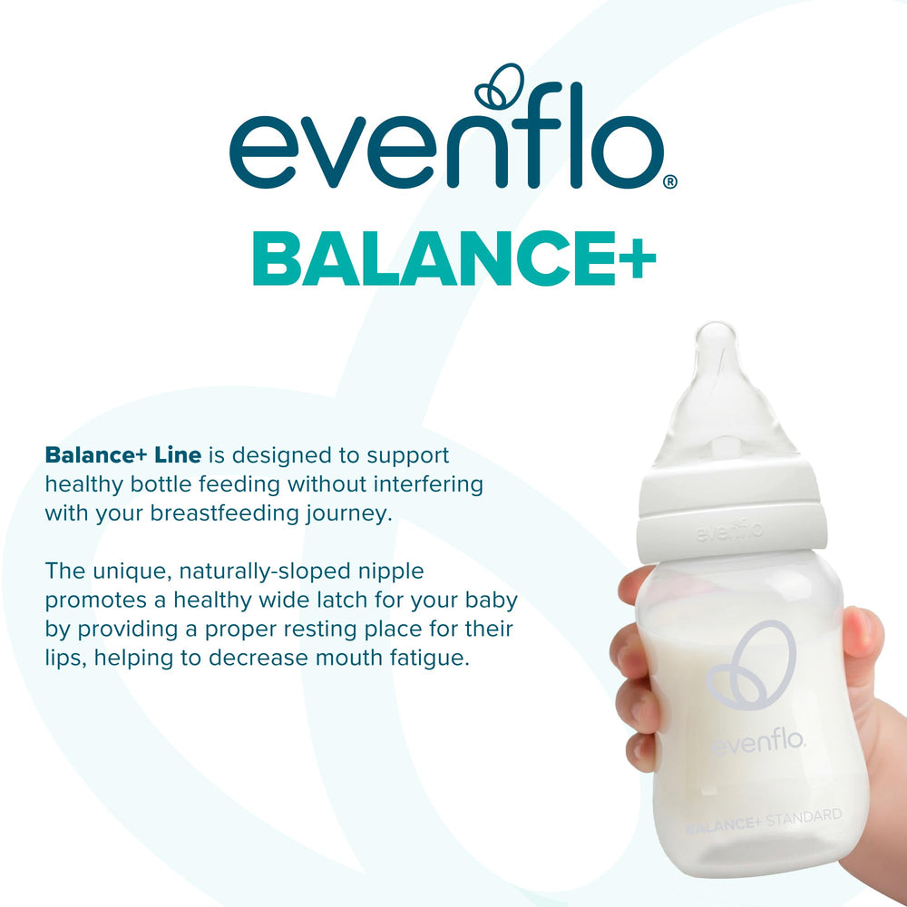Evenflo Proflo venting detail highlighting reduced air ingestion
