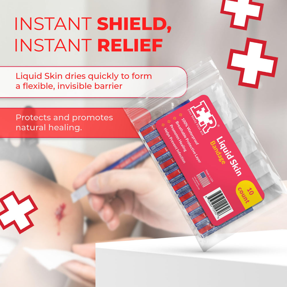 Ever Ready First Aid aplicación en nudillo demostrando protección flexible