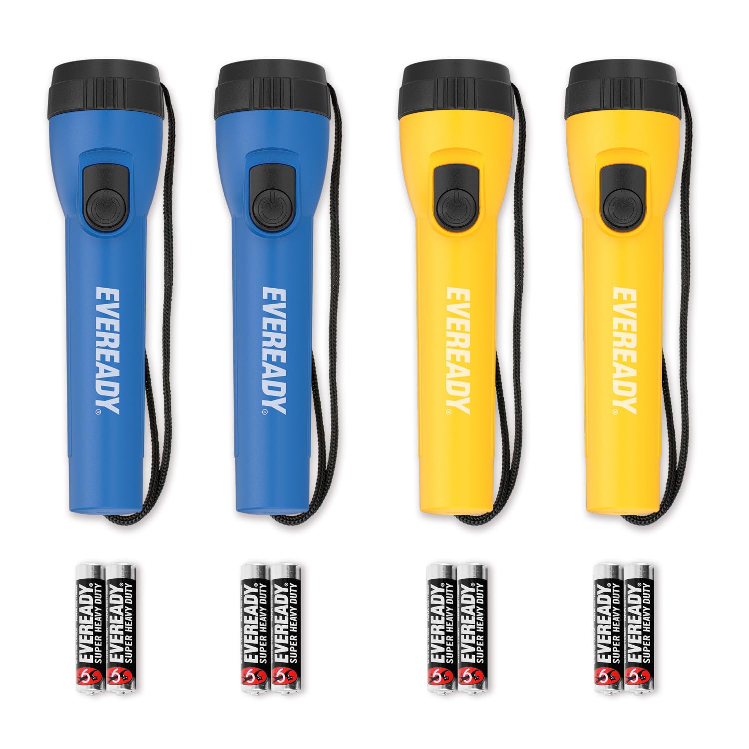 EVEREADY botón frontal de encendido para acceso rápido en emergencias