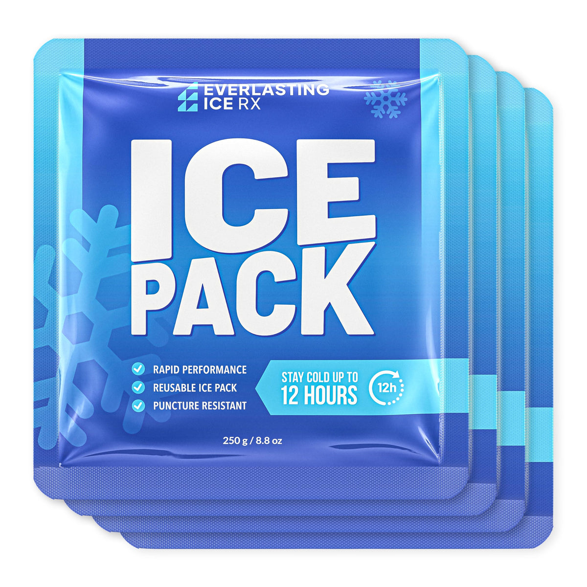 Everlasting Ice RX frente del pack mostrando diseño y tamaño, ideal para loncheras