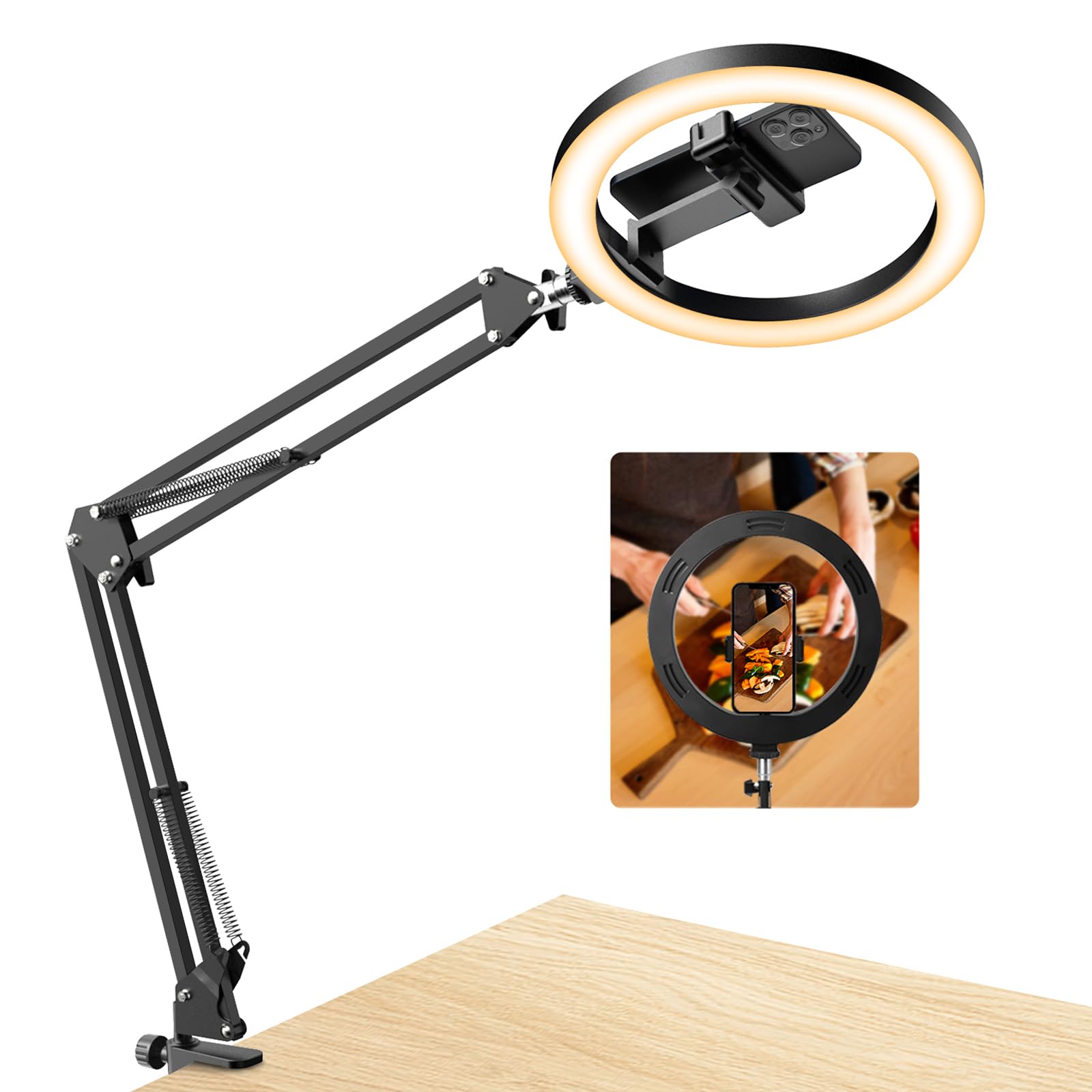 Evershop escena lifestyle con creador cocinando, ideal para tutoriales y livestreams