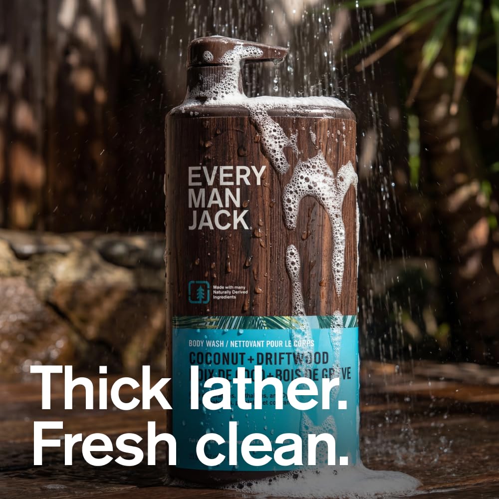 Every Man Jack espuma rica y textura cremosa que limpia profundamente