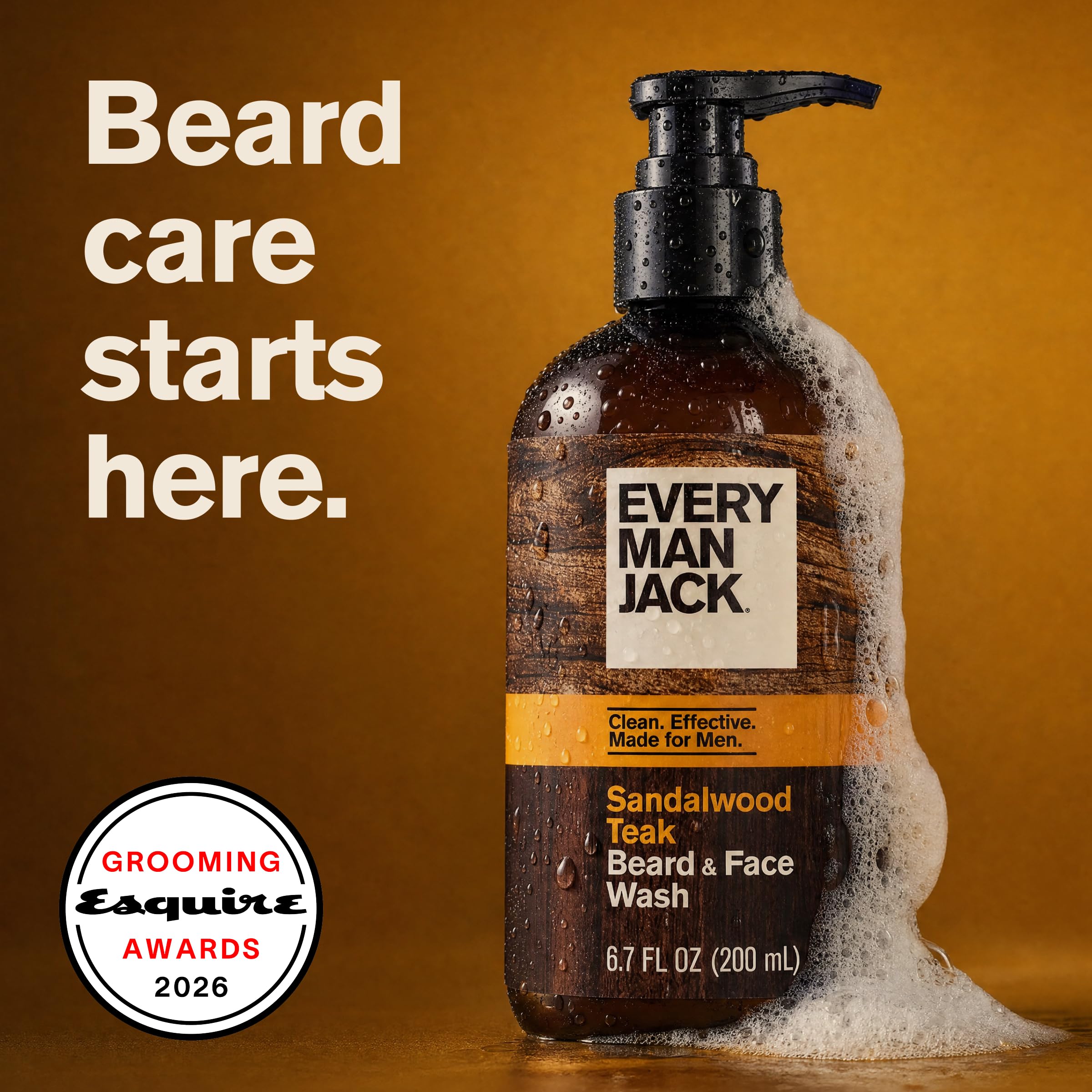 Every Man Jack textura del gel en primer plano, muestra limpieza suave y espuma