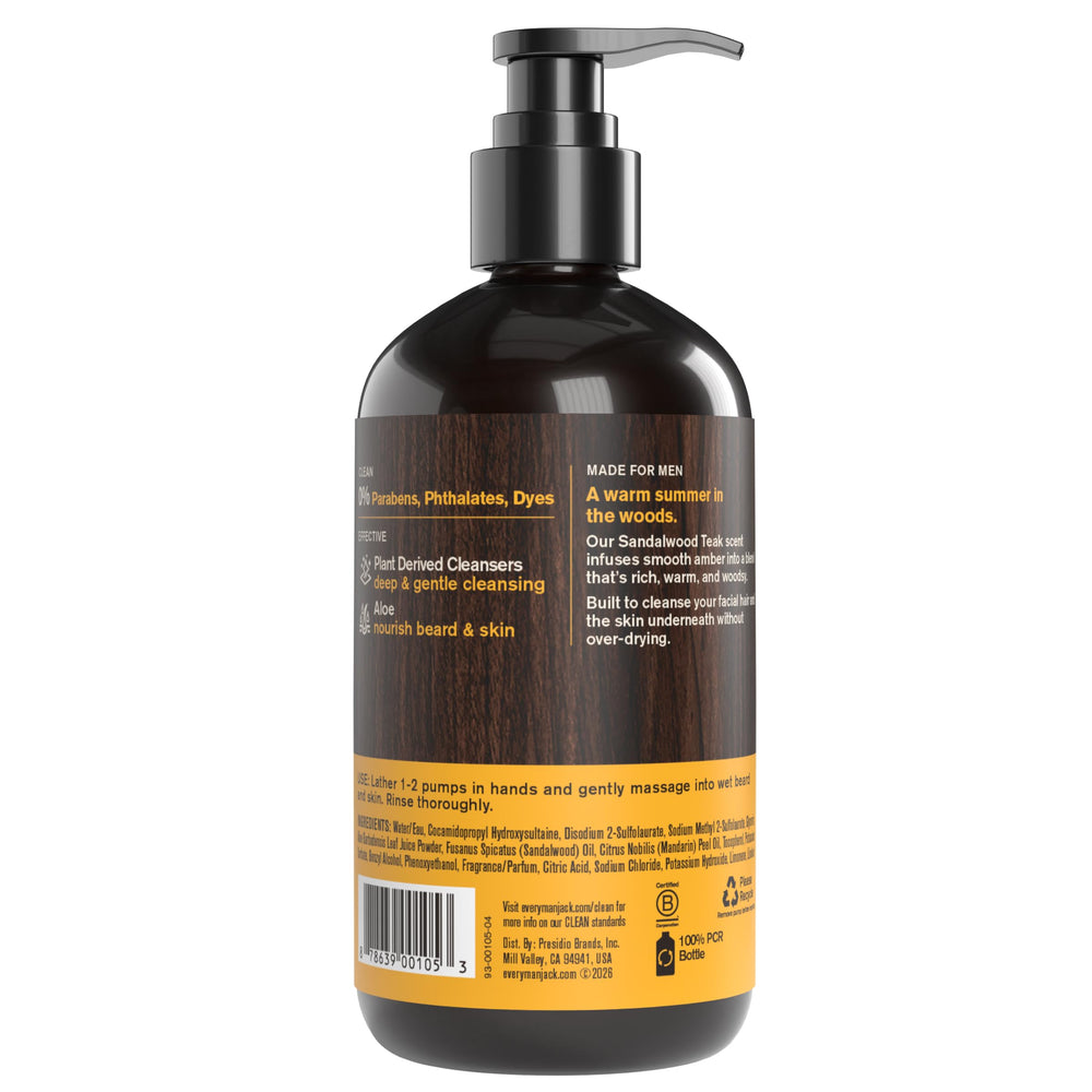 Every Man Jack ingredientes naturales juntos, subraya fórmula sin químicos