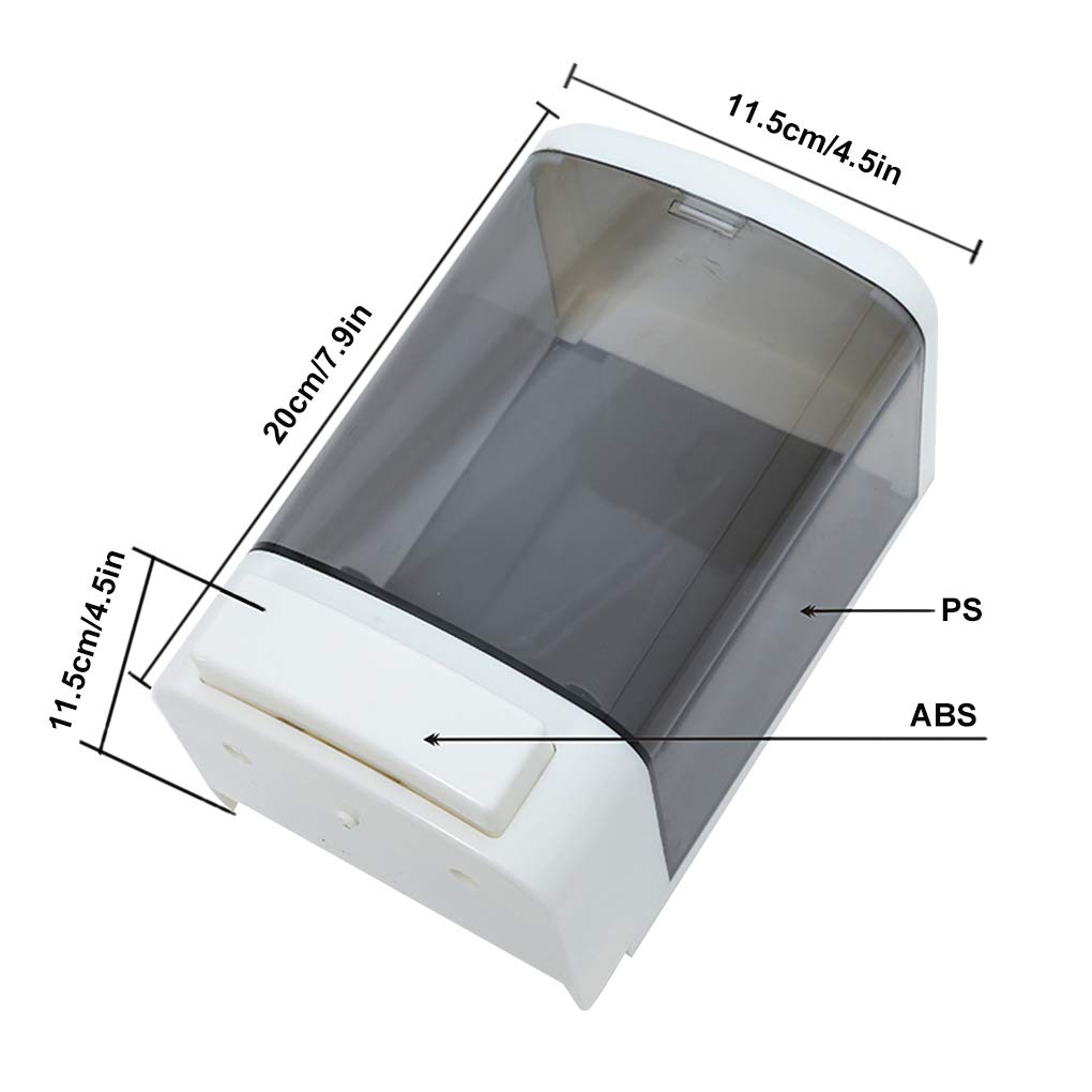 Evhome depósito transparente mostrando nivel de jabón, control visual fácil