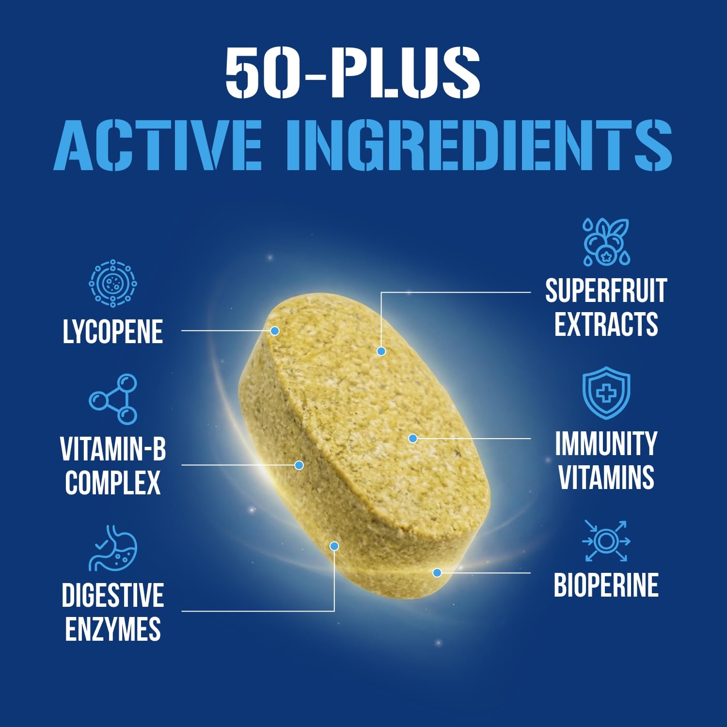 Evlution frasco junto a desayuno saludable que muestra complemento nutricional