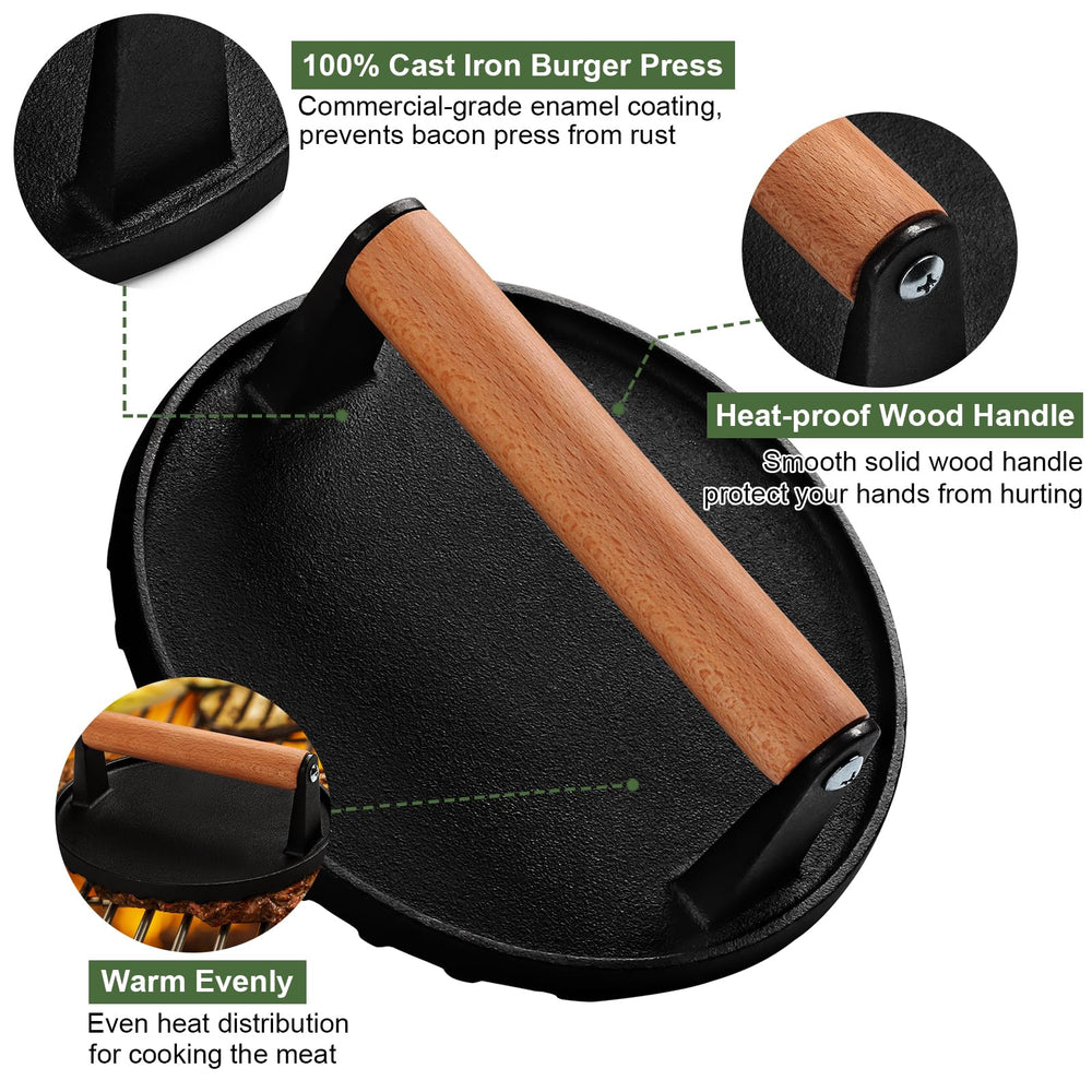 EWFEN mango de madera ergonómico que aísla y ofrece agarre seguro