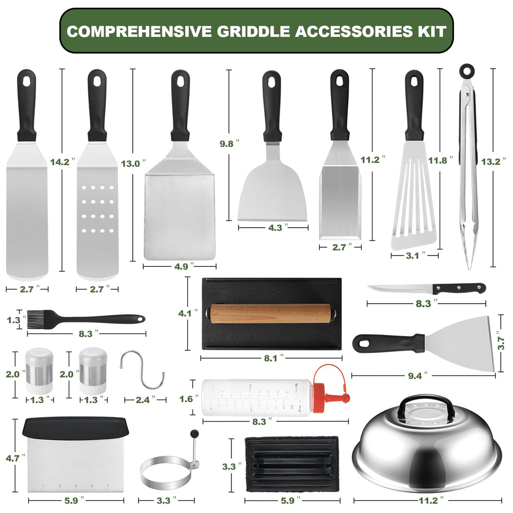 EWFEN tools spread across table displaying complete set for efficient cooking
