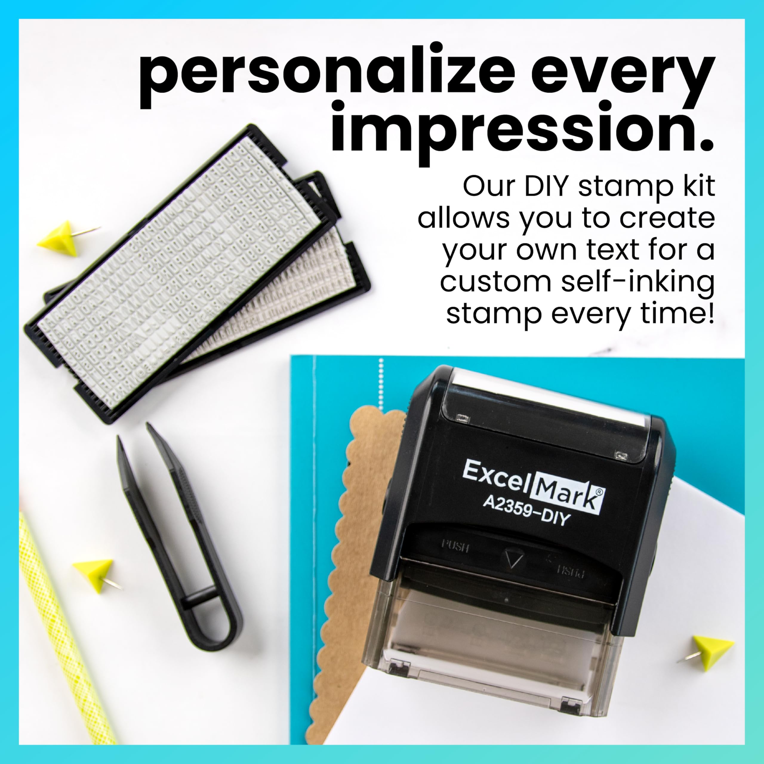 ExcelMark almohadilla doble reversible para duplicar tinta y mayor uso