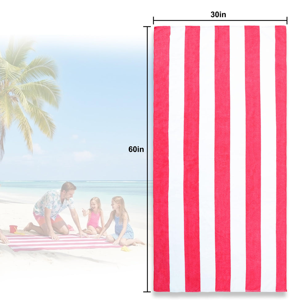 Exclusivo Mezcla four striped towels displayed to show color options