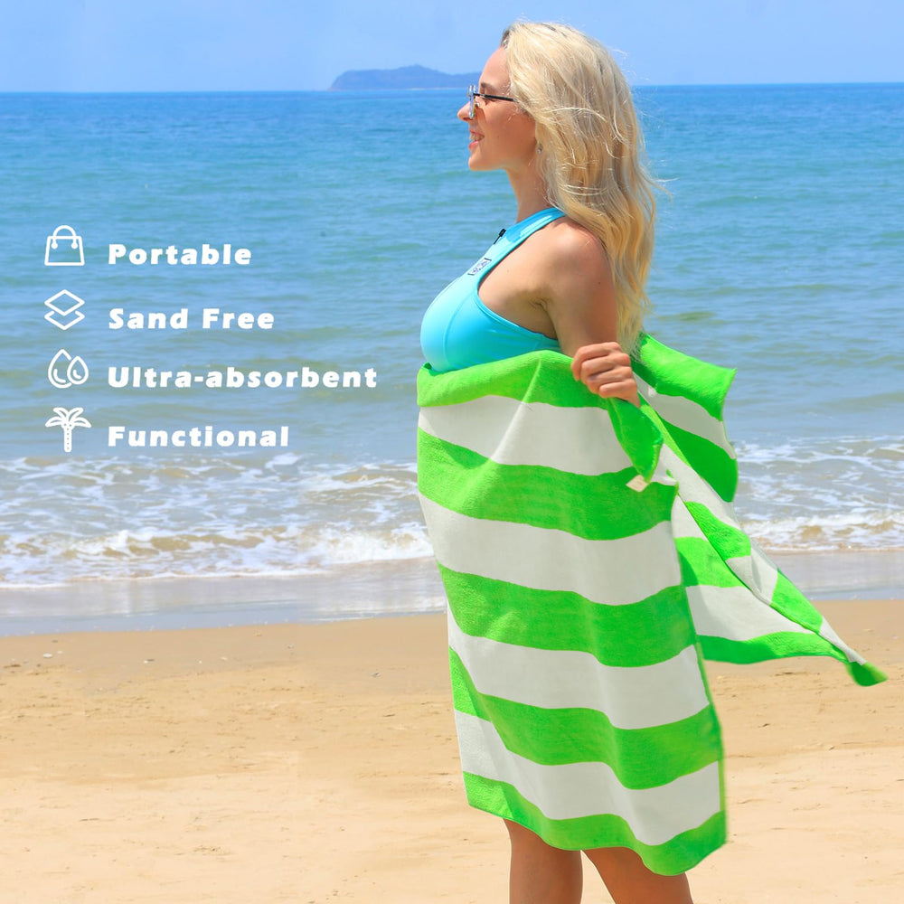 Exclusivo Mezcla towel spread on sand for fast-drying comfort