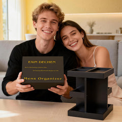 EXIN DECHEN detalle del diseño artístico en negro, aporta estilo al tocador