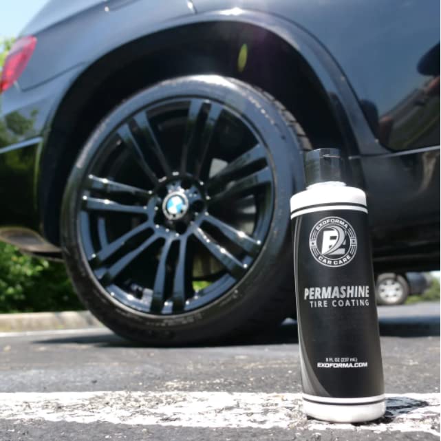 ExoForma neumático tratado con PermaShine brillo intenso y protección visible