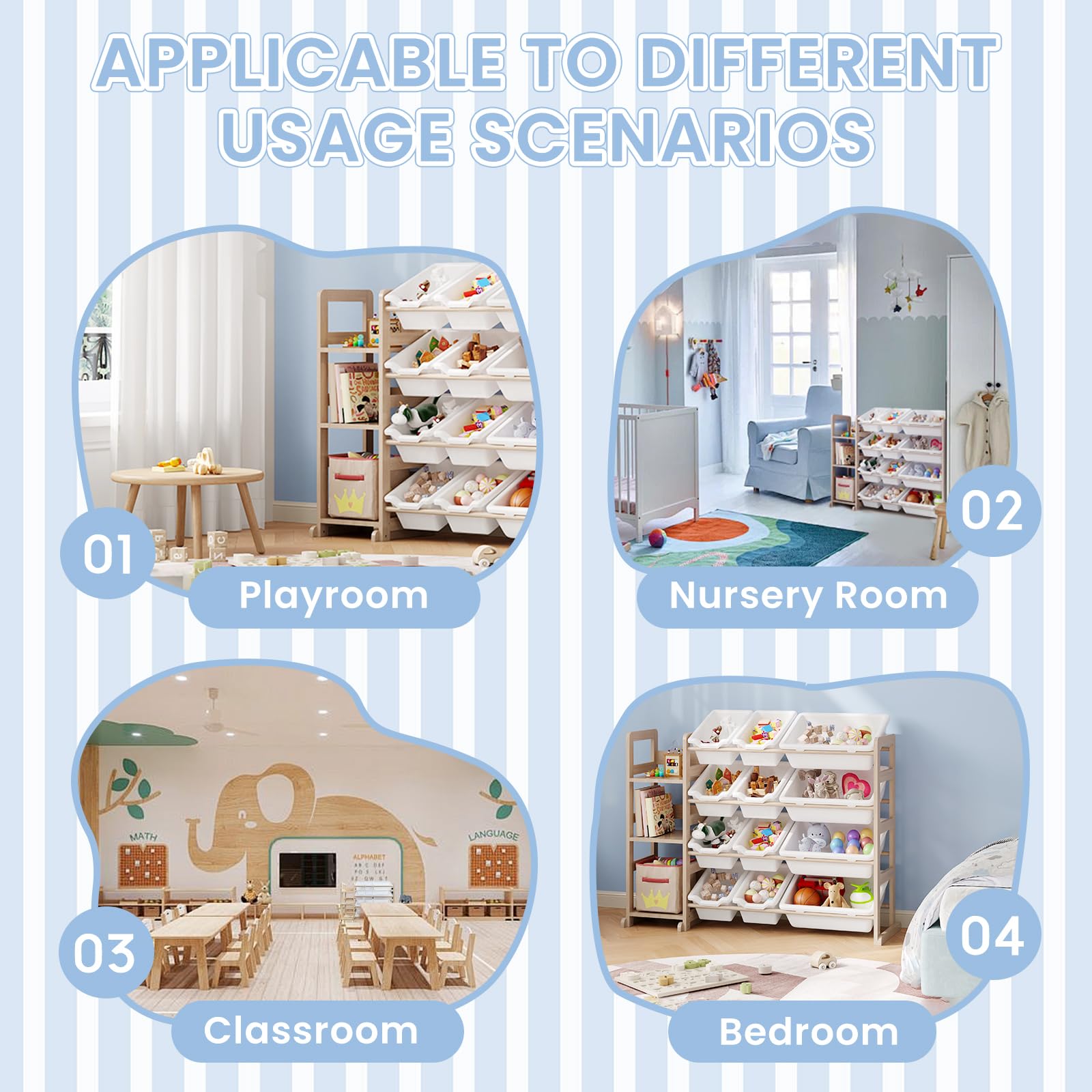 EXPERLAM organizador en habitación infantil, integra estilo y funcionalidad