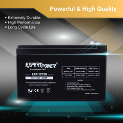 ExpertPower EXP12120 carcasa ABS resistente a golpes y vibraciones