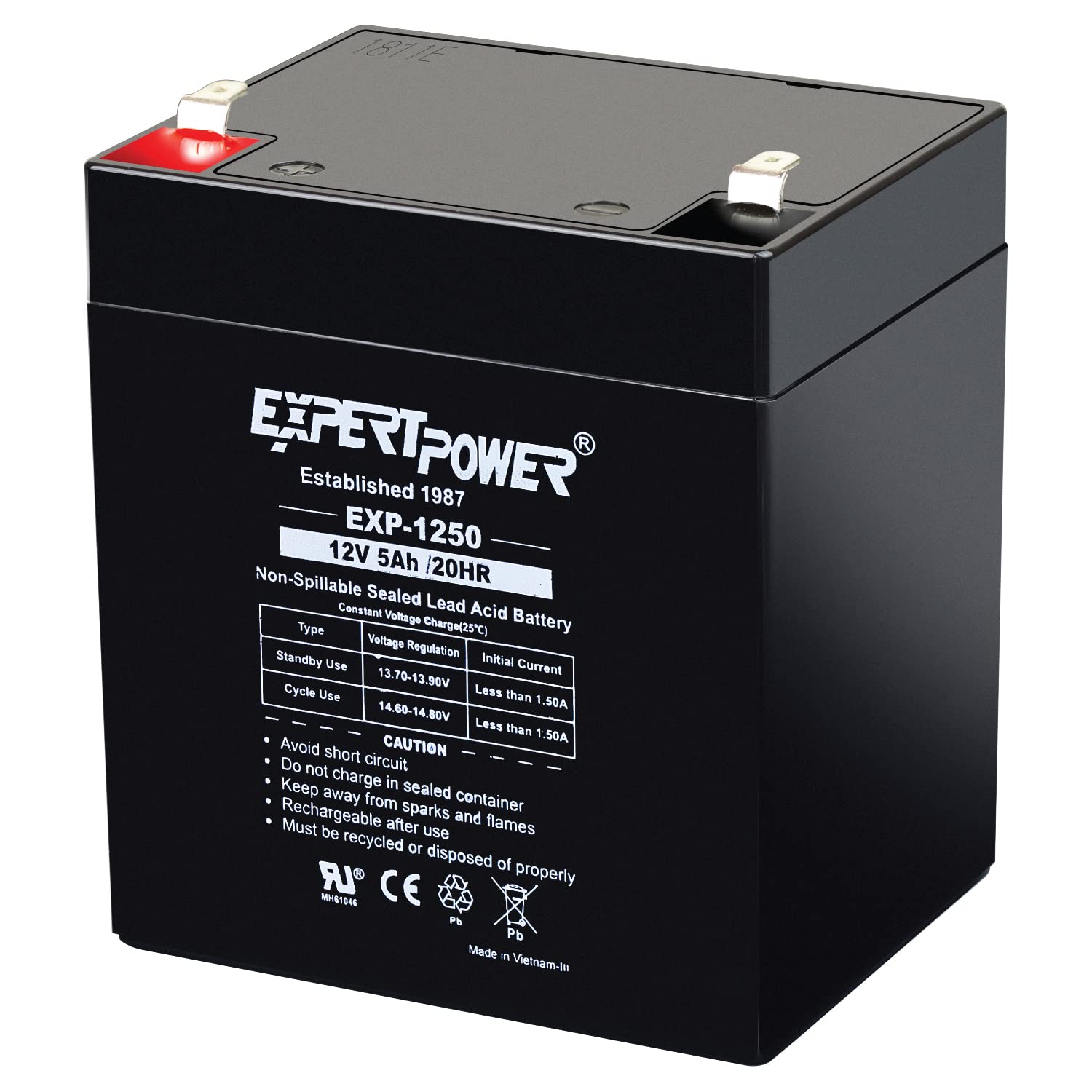 ExpertPower EXP1250 vista frontal mostrando diseño compacto y beneficios de respaldo
