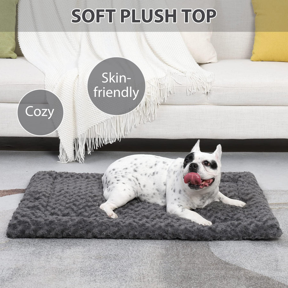 Exsnugy detalle de peluche 300gsm que muestra suavidad y confort para el perro