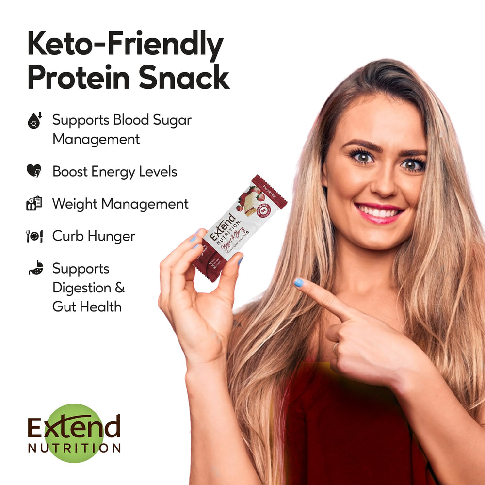 Extend Bar zoom a etiqueta nutricional mostrando macros clave