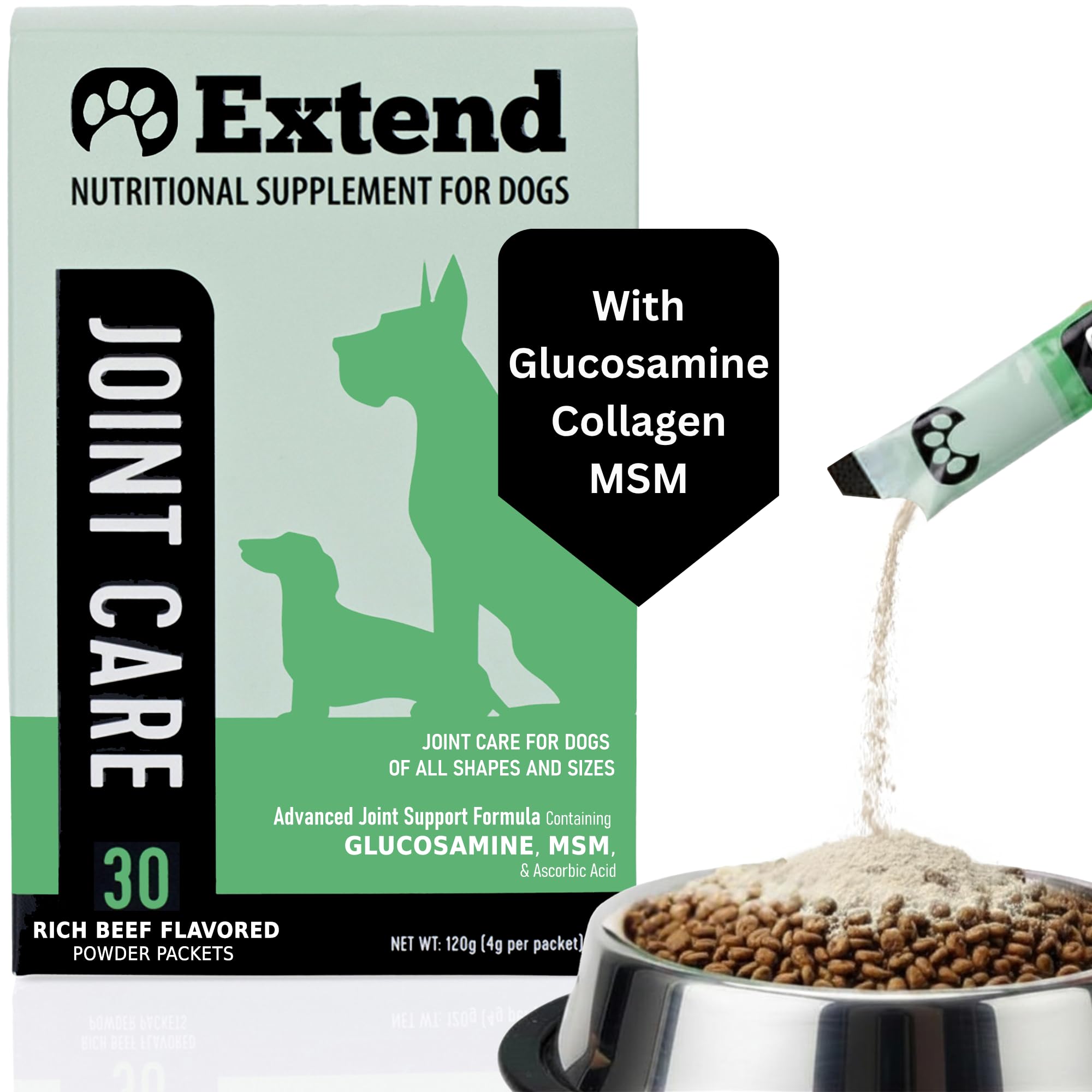 Extend frontal del empaque mostrando ingredientes y beneficios