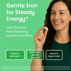 EZ Melts tablet close-up showing smooth dissolvable surface and accurate 18 mg dosage benefit