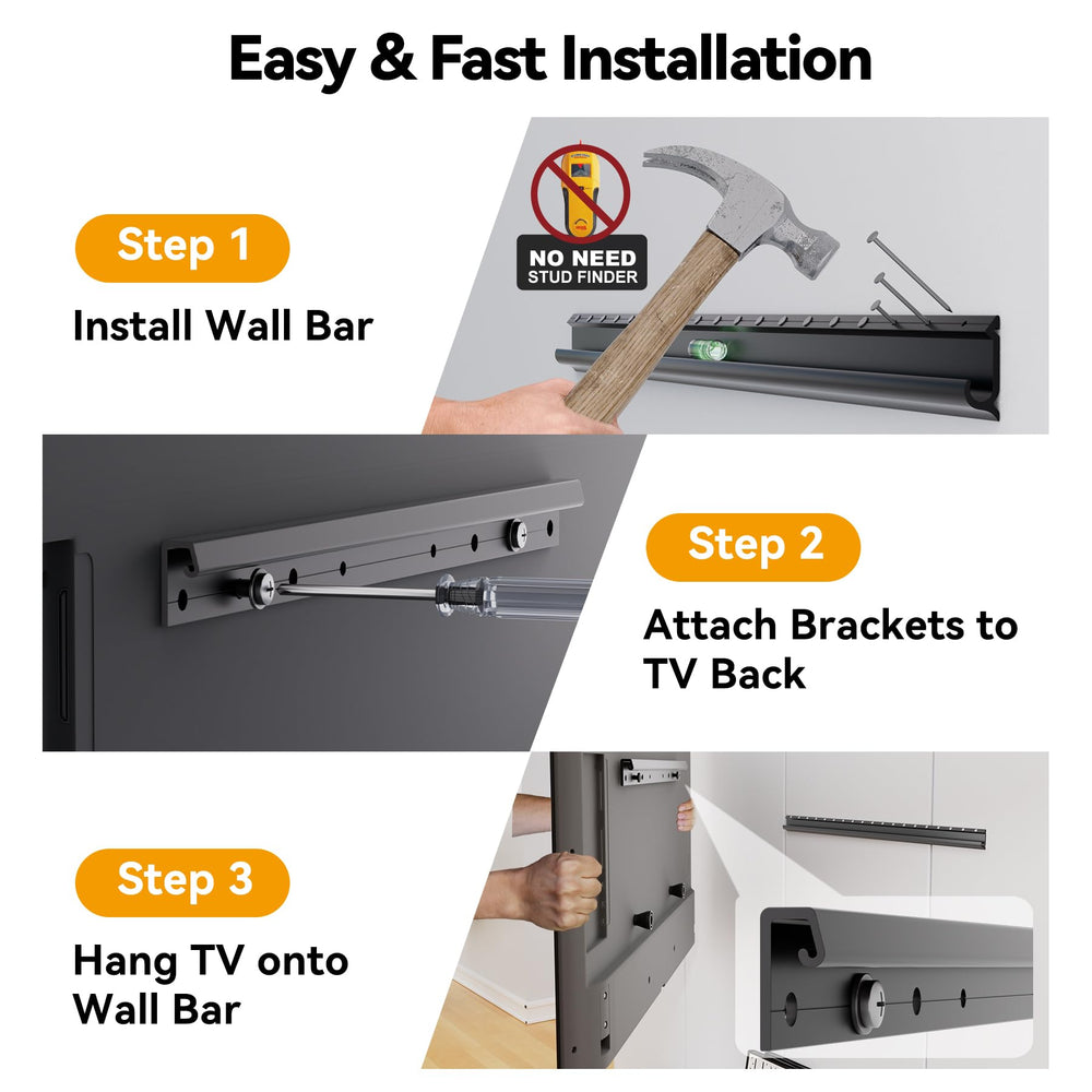 EZISE conjunto de herrajes y manual incluidos para instalación rápida y guiada
