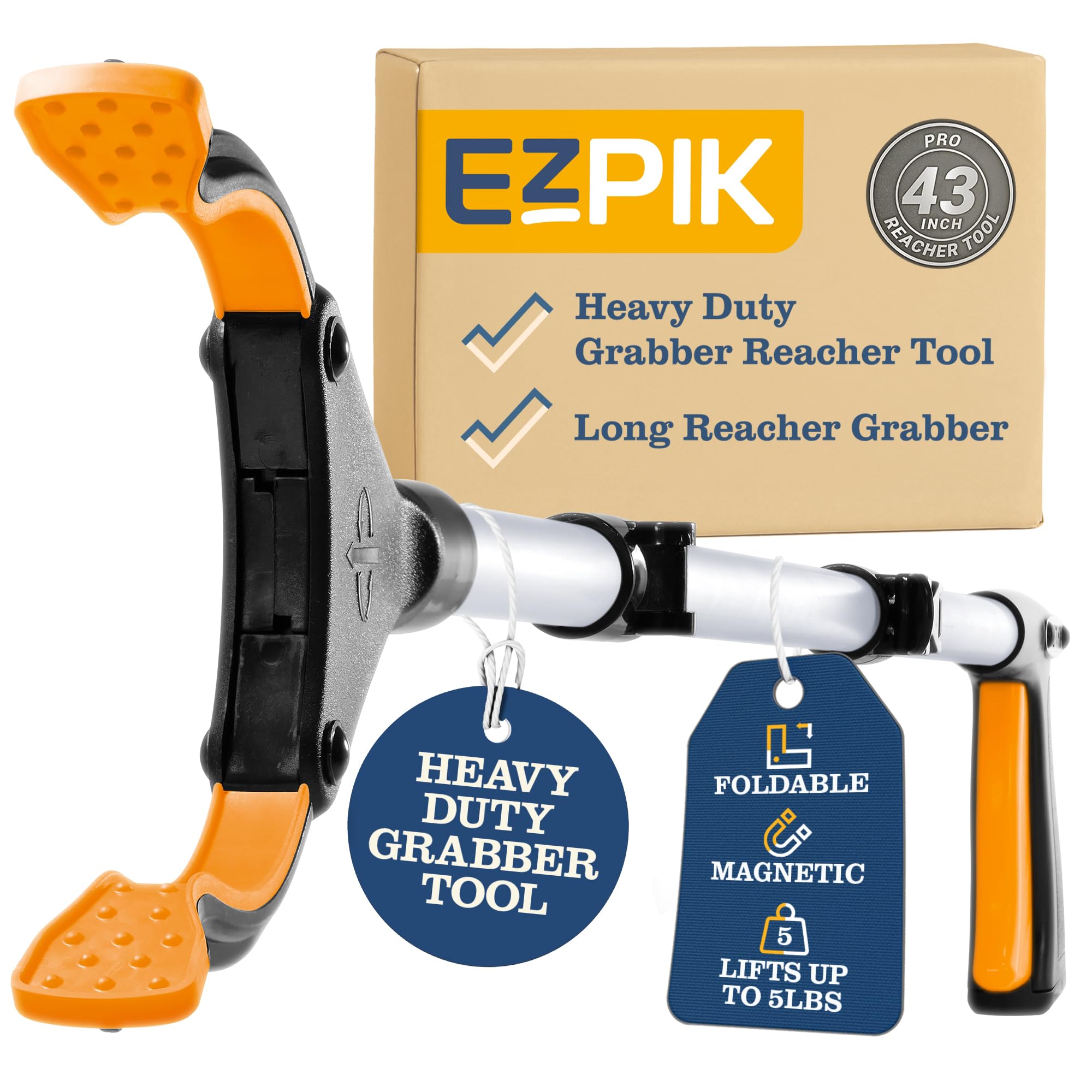 EZPIK Pro vista frontal del mango ergonómico para agarre cómodo