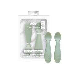 ezpz cuchara tiny spoon frontal del pack, diseño seguro para bebés