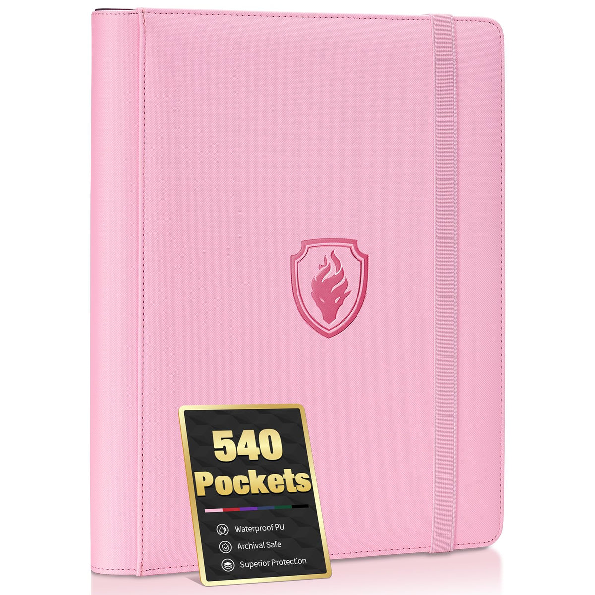 Fabmaker vista frontal de la carpeta PU que protege y presenta cartas