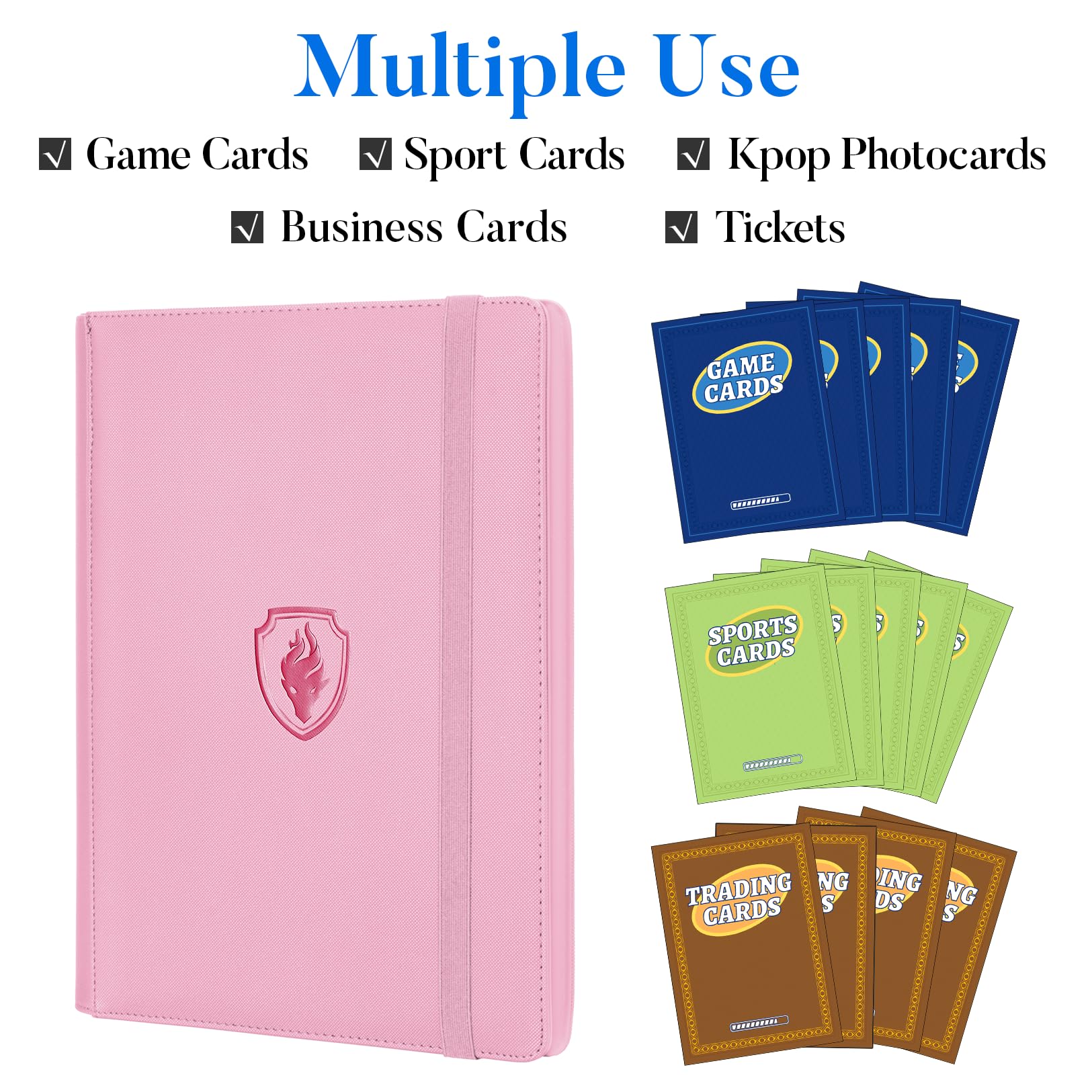 Fabmaker páginas de 9 bolsillos mostrando capacidad para 540 cartas