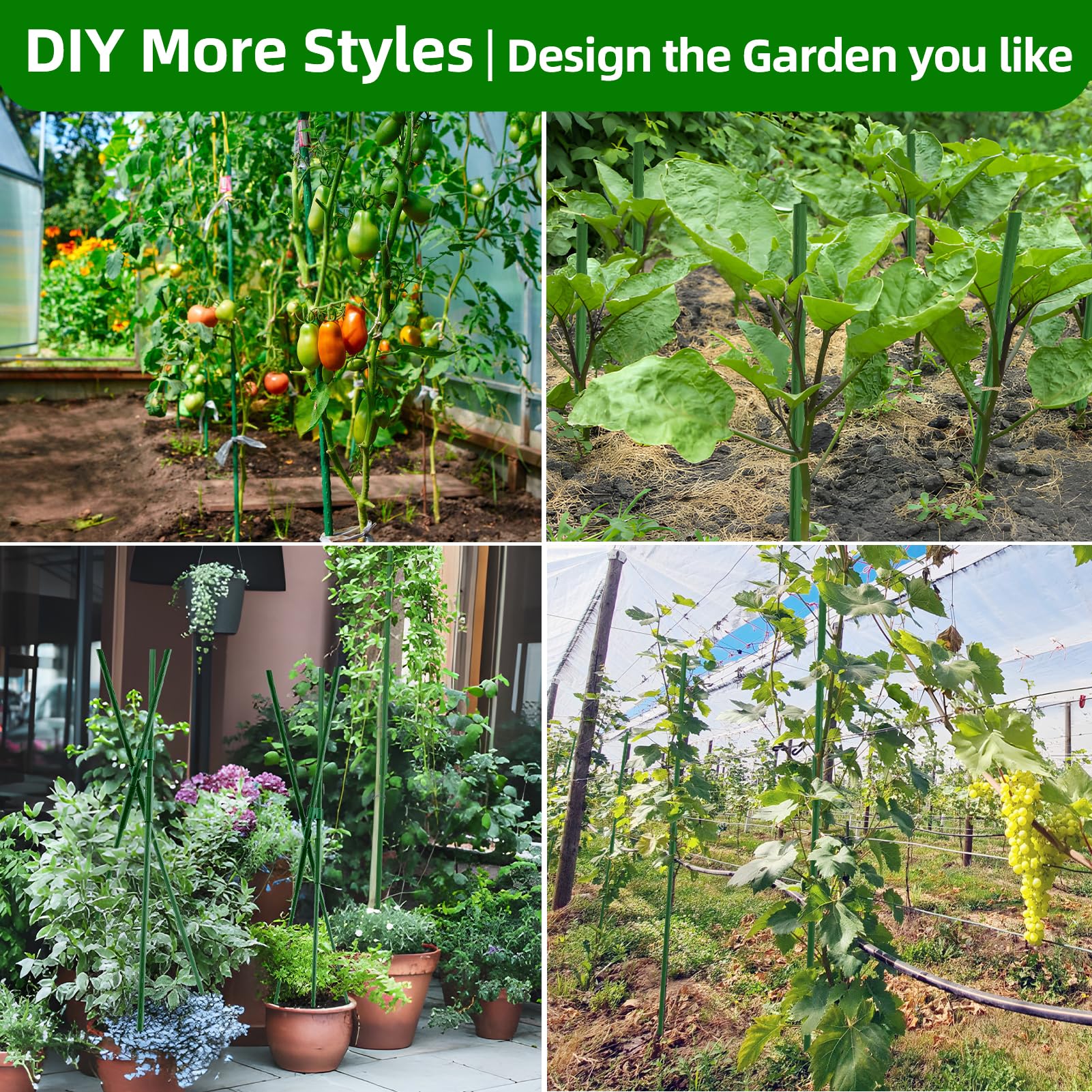 Fabulas stakes next to ruler showing 16 inch length for accurate sizing