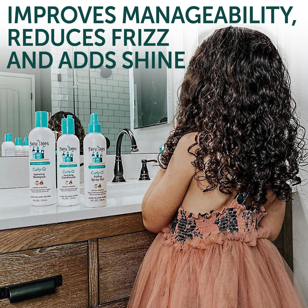 Fairy Tales textura del acondicionador Curly Q crema que facilita desenredar y suavizar rizos